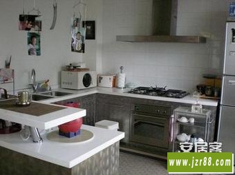 开放式厨房装修效果图